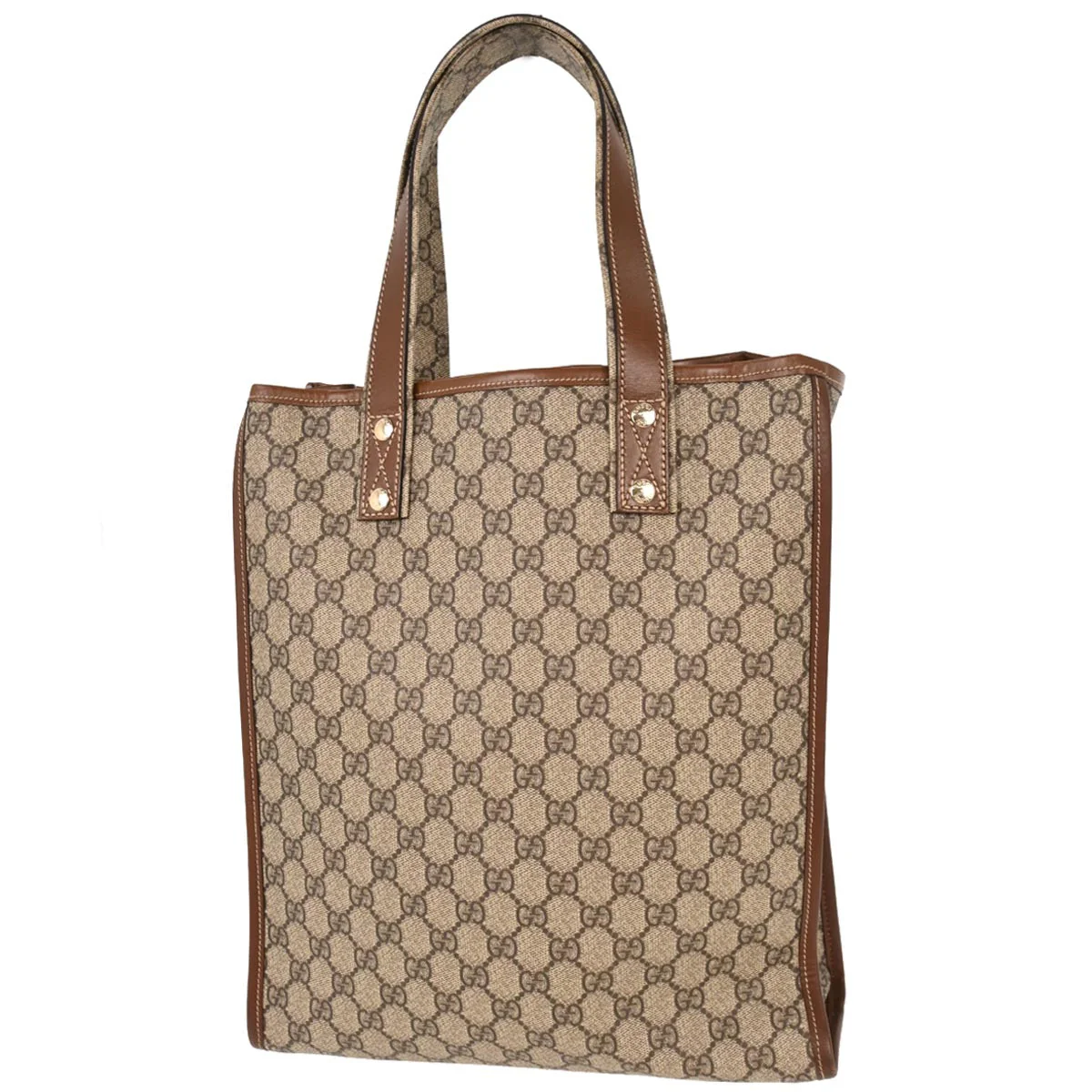 Gucci Beige PVC GG Tote Handbag - Image 2