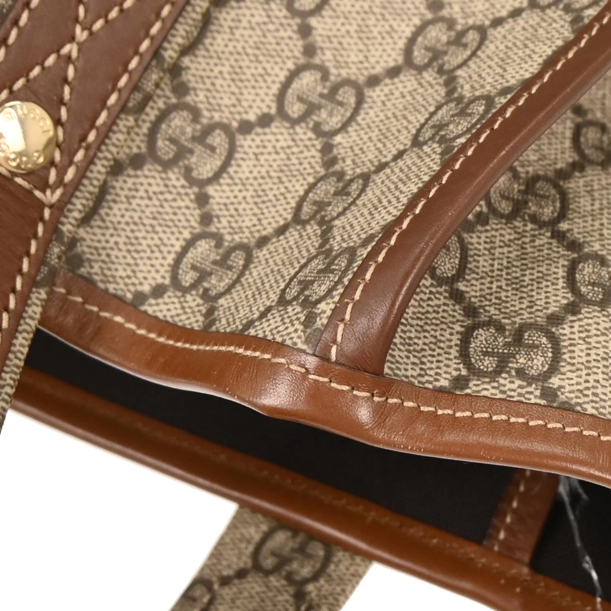 Gucci Beige PVC GG Tote Handbag - Image 6