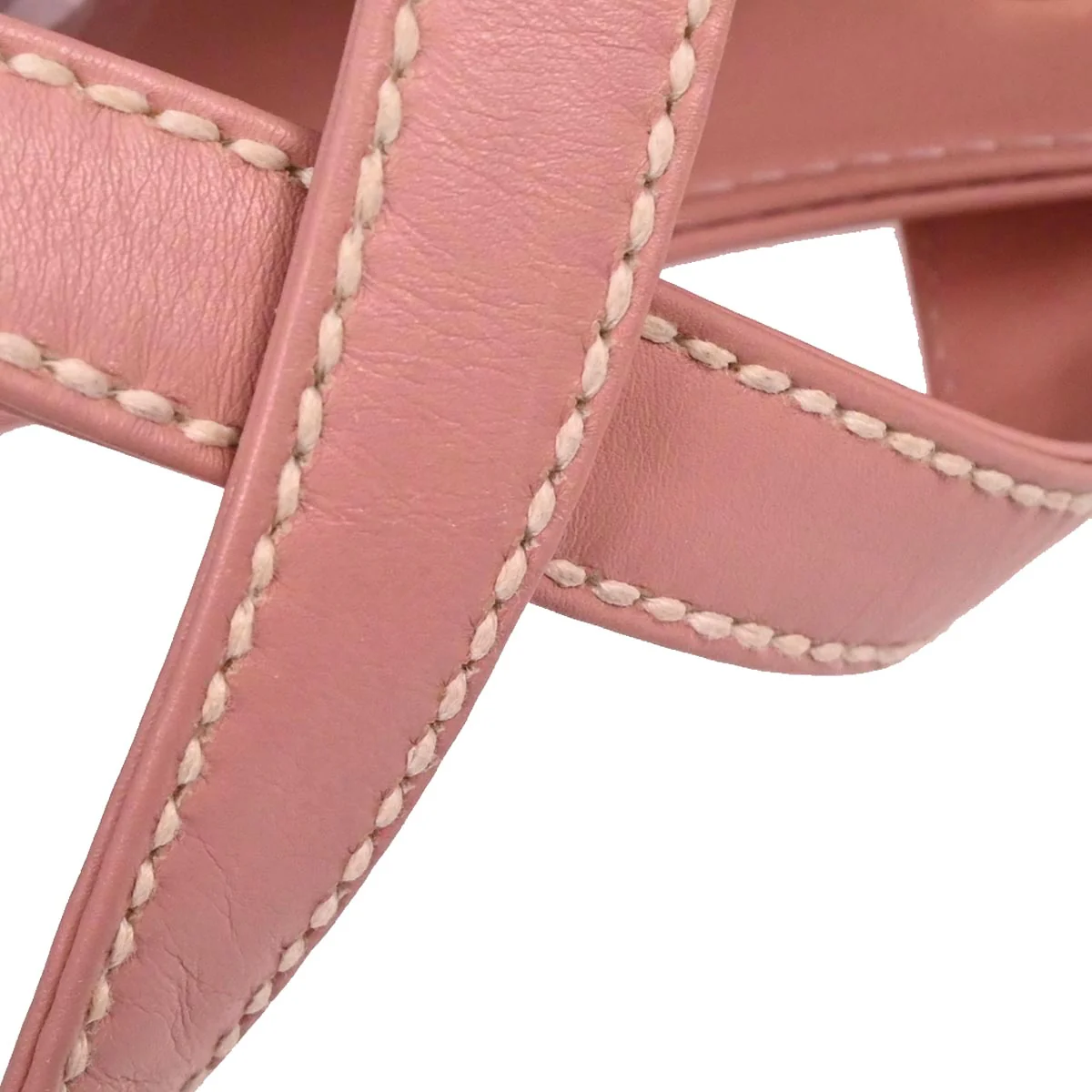 Chanel 2005-2006 Pink Calfskin Wild Stitch Tote Handbag - Image 3