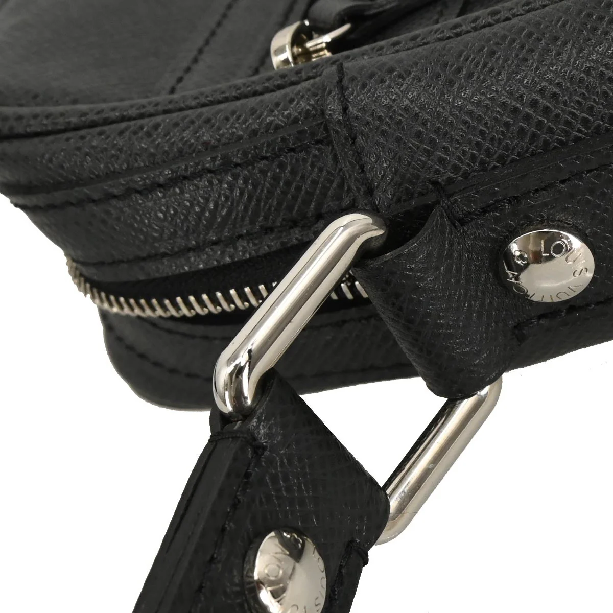 Louis Vuitton Black Taiga Dimitri Shoulder Bag M32462 - Image 6