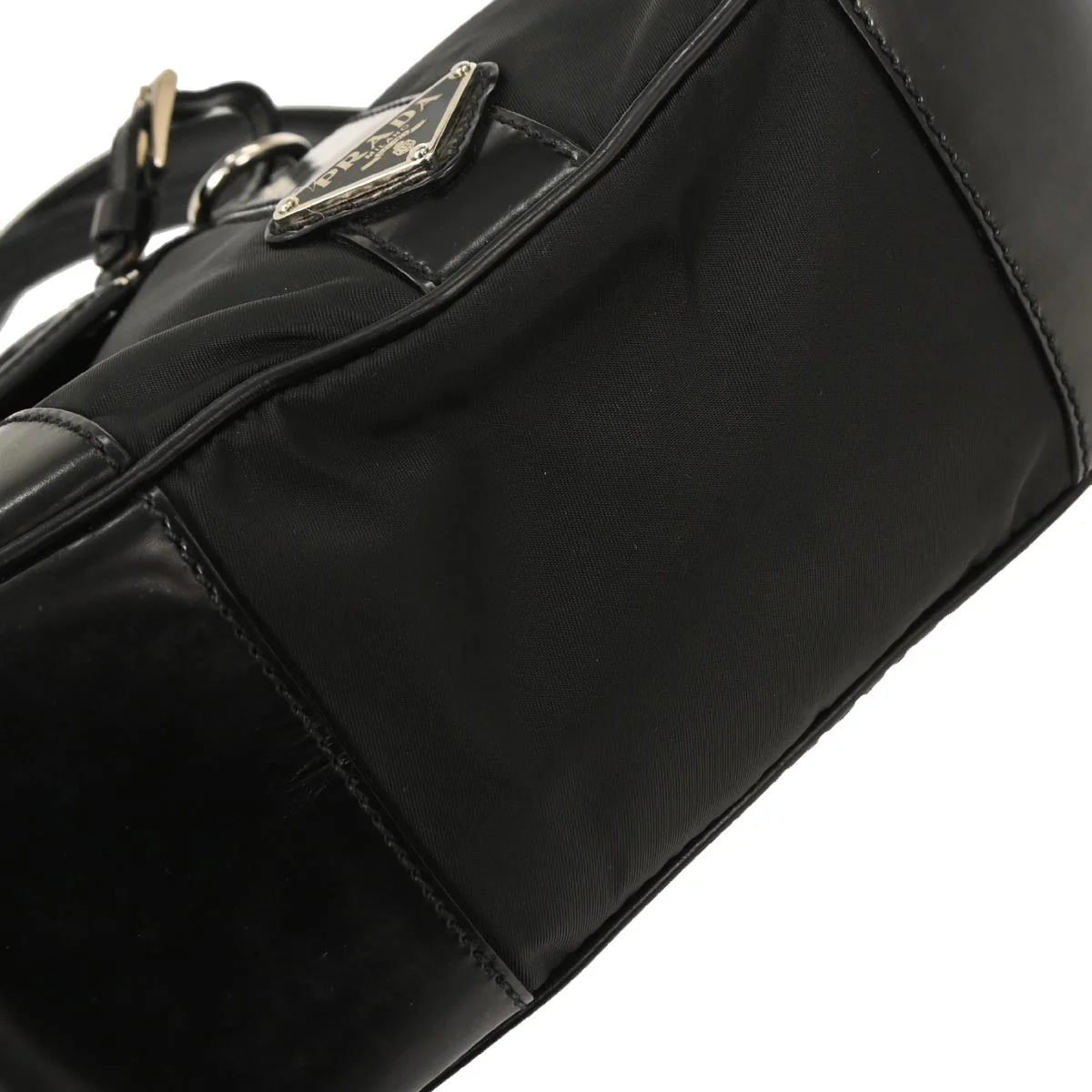 Prada Black Nylon Tote Handbag - Image 5
