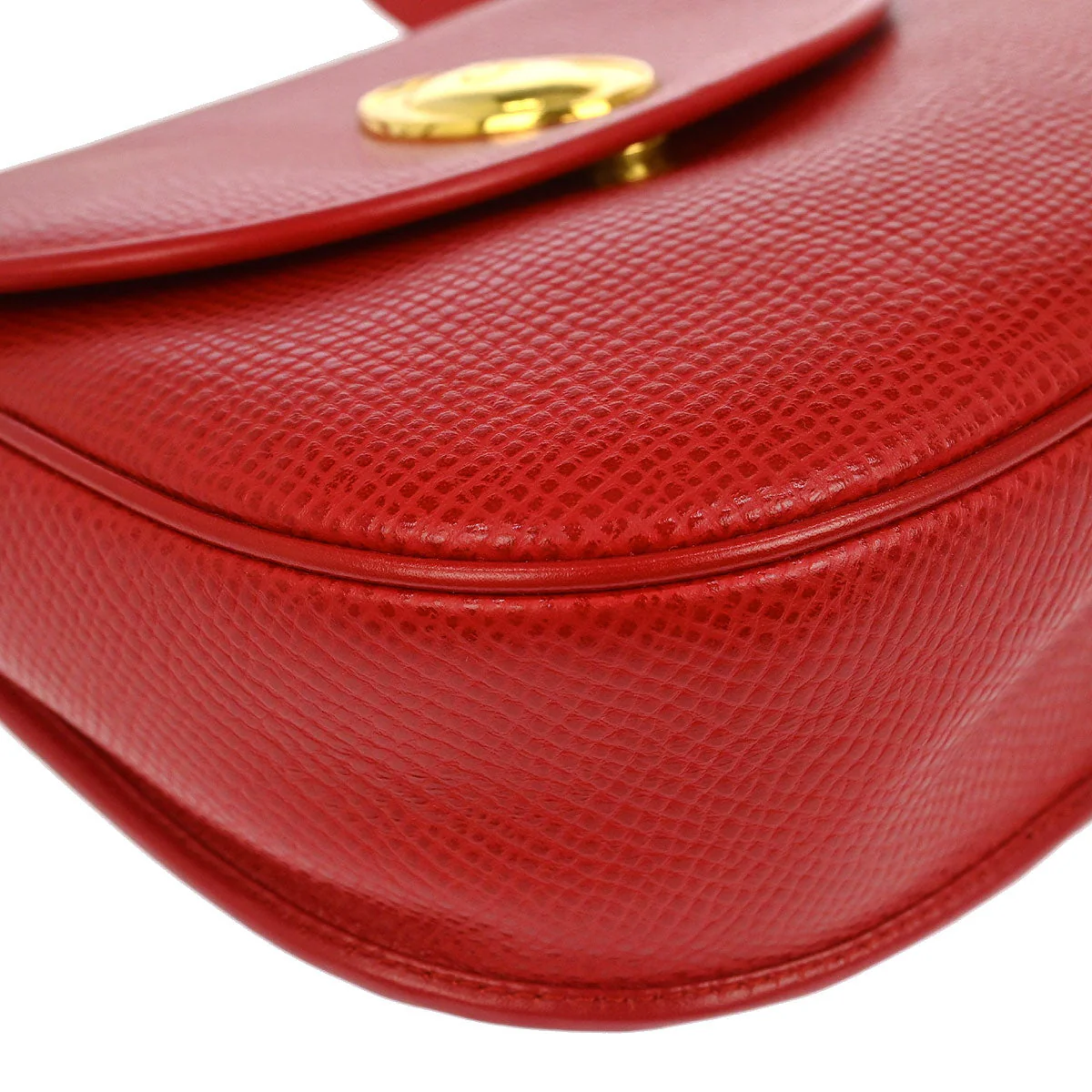 Christian Dior Red Leather Shoulder Bag - Image 3