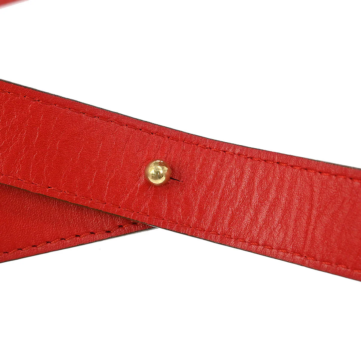 Christian Dior Red Leather Shoulder Bag - Image 5