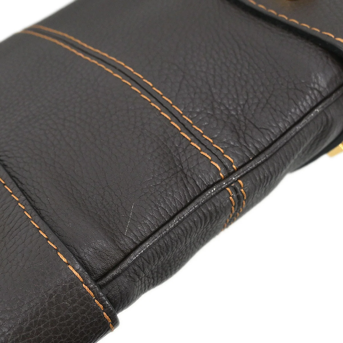Loewe * Brown Leather Shoulder Bag - Image 3