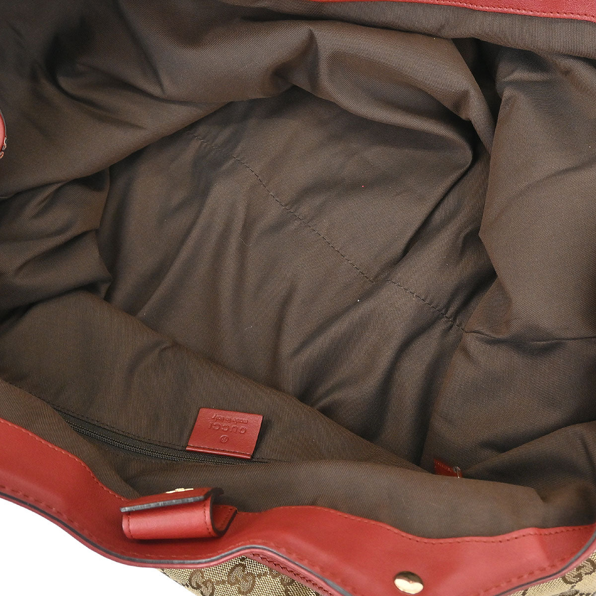 Gucci Brown Bordeaux GG Sukey Tote Bag - Image 8