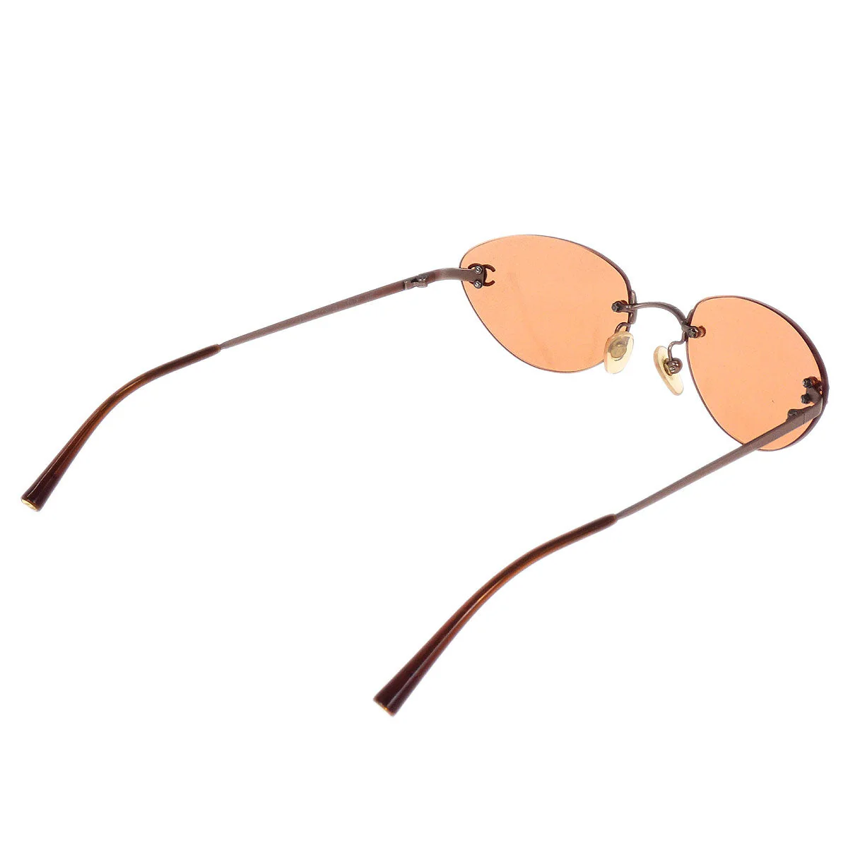 Chanel Sunglasses Eyewear Orange Small Good - Image 2