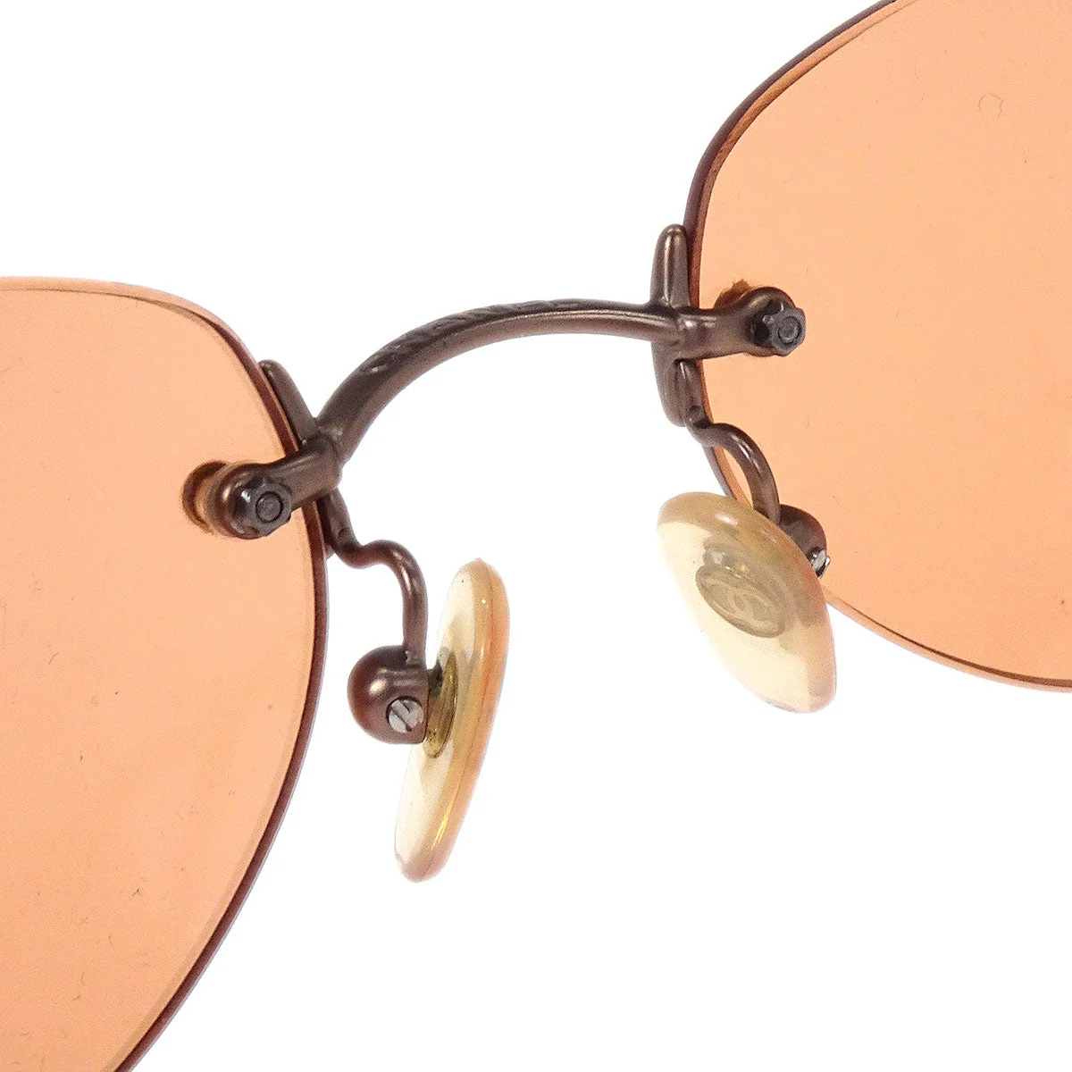Chanel Sunglasses Eyewear Orange Small Good - Image 6