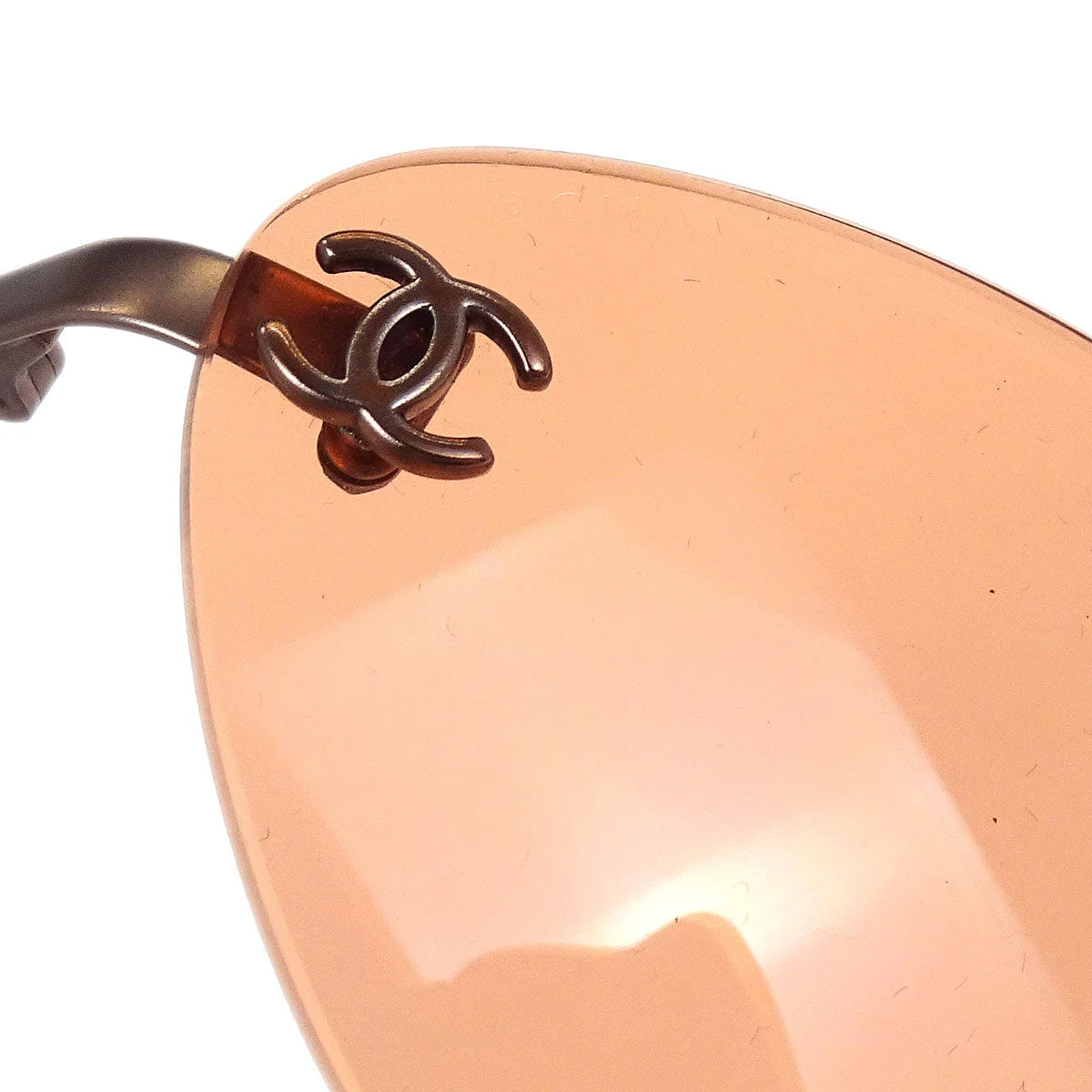 Chanel Sunglasses Eyewear Orange Small Good - Image 7
