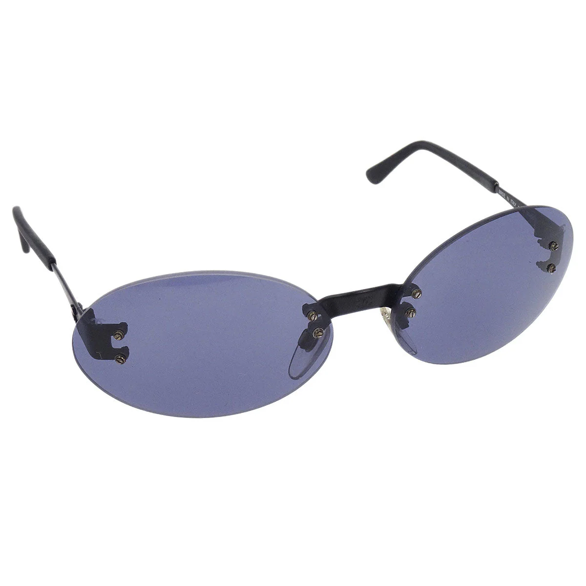 Chanel Sunglasses Eyewear Black Small Good