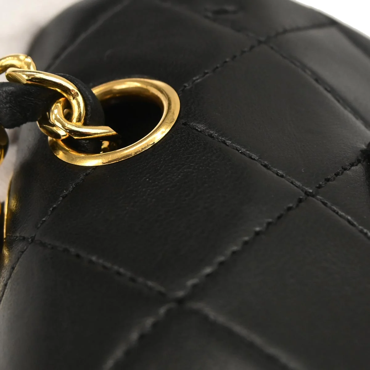Chanel Black Lambskin Medium Classic Double Flap Shoulder Bag - Image 5