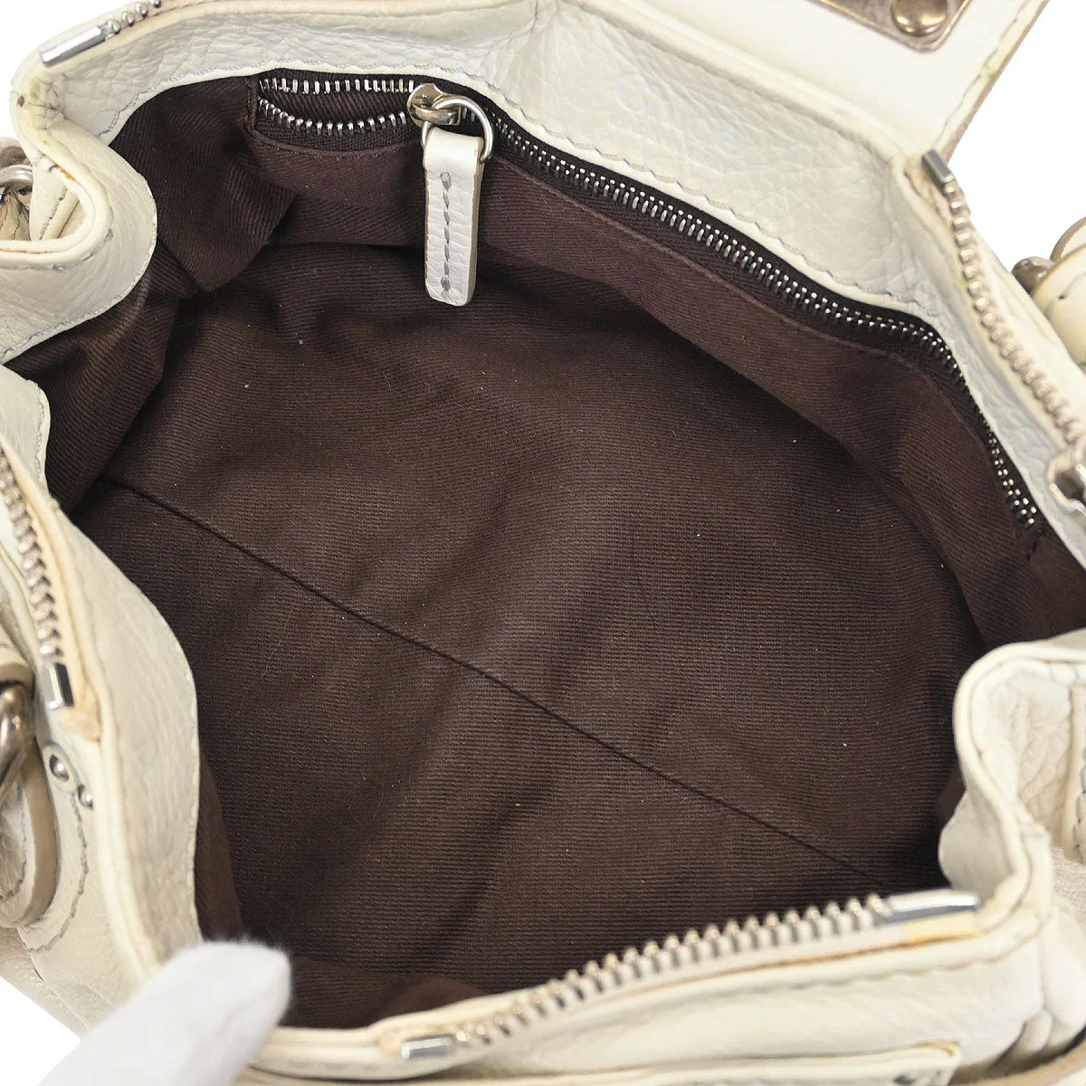 Chloe White Paddington Mini Handbag - Image 8