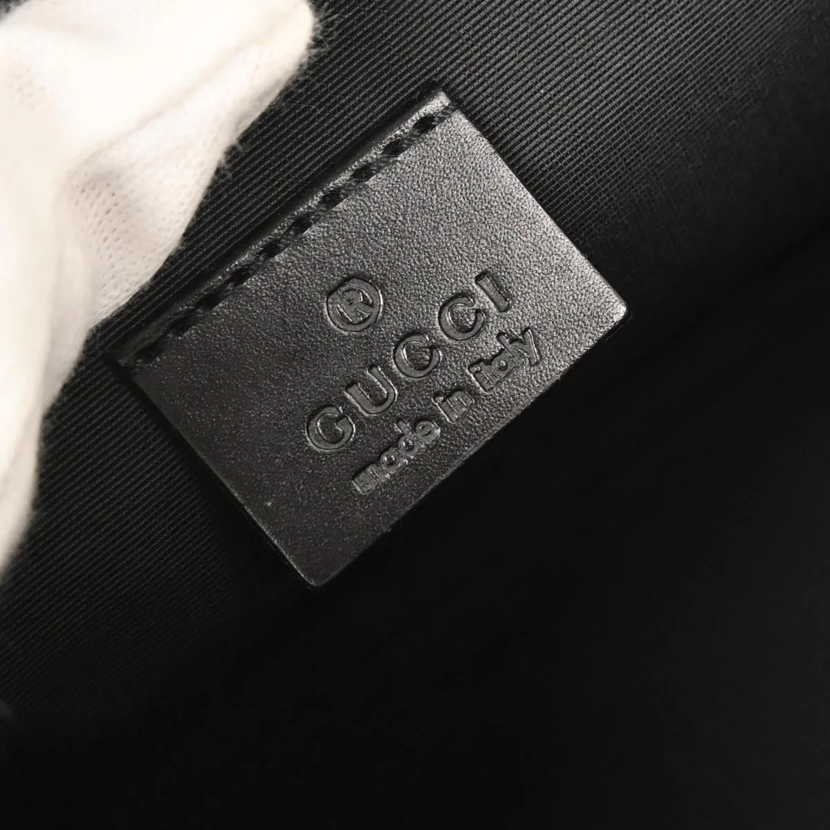 Gucci Black Canvas GG Handbag - Image 9