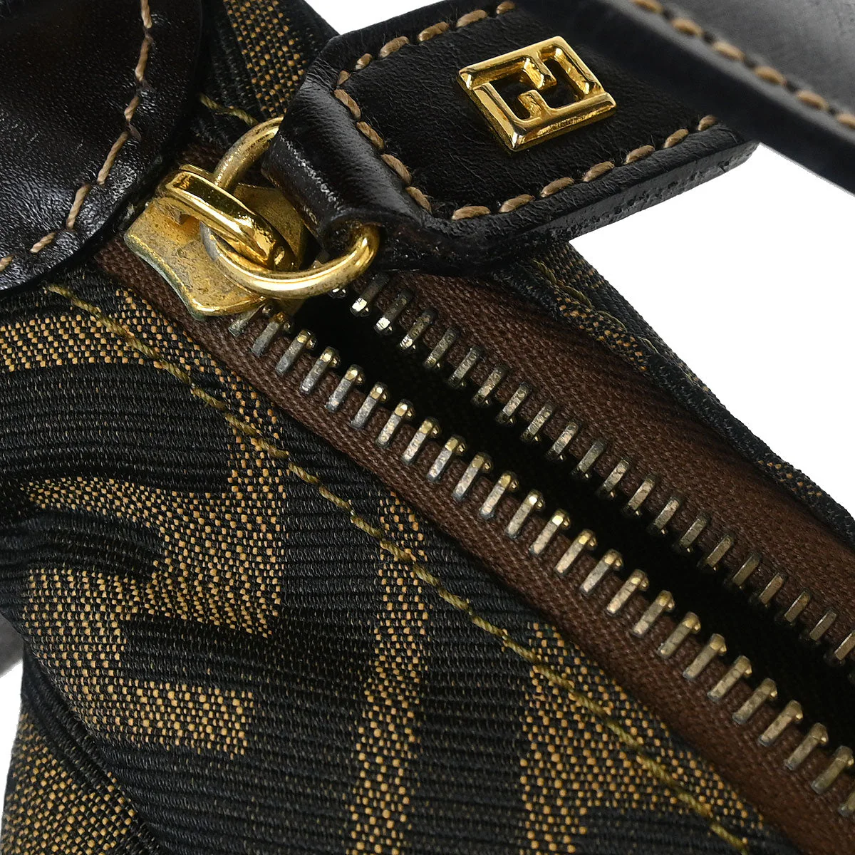 Fendi Brown Zucca Handbag - Image 6