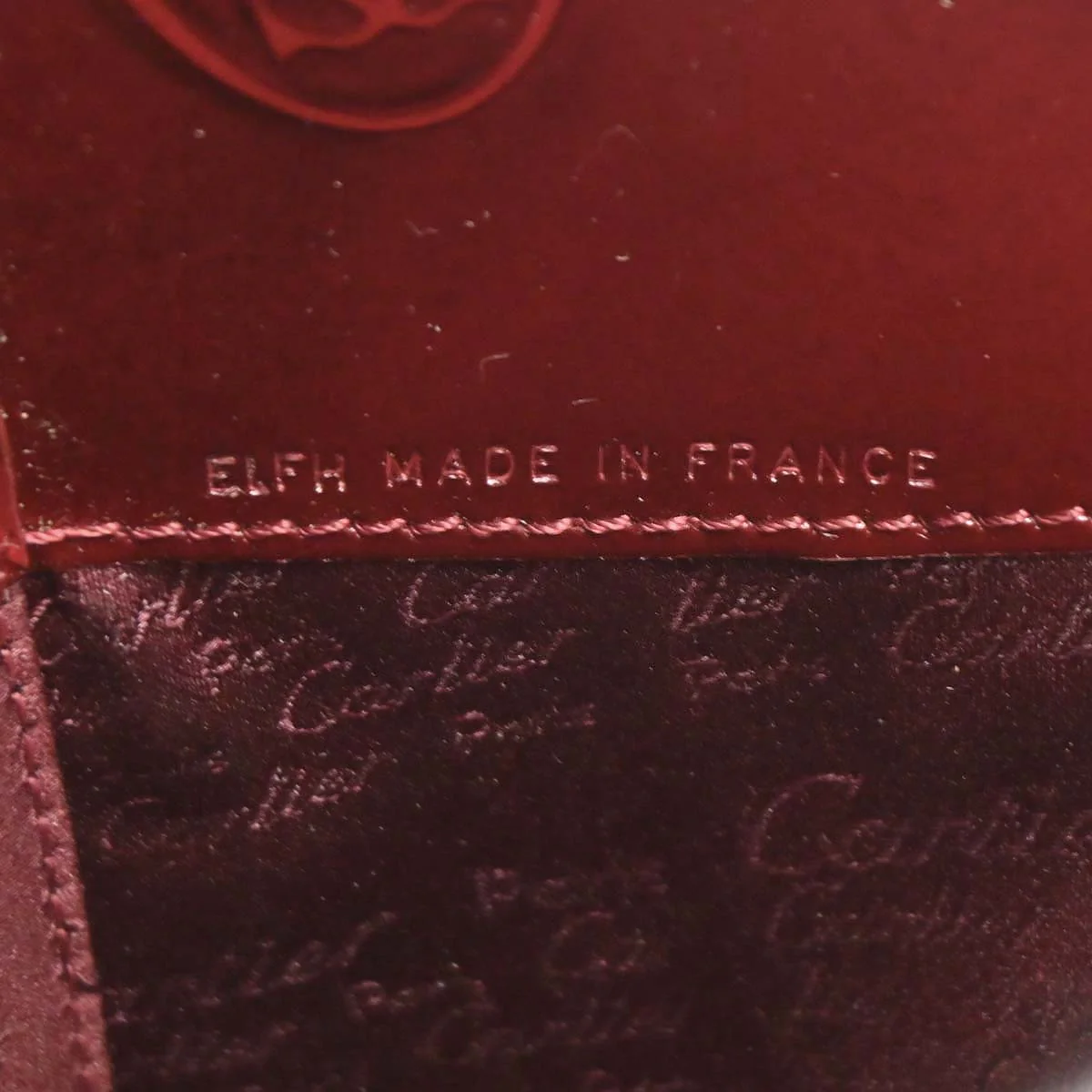 Cartier Bordeaux Patent Leather Happy Birthday Handbag - Image 10