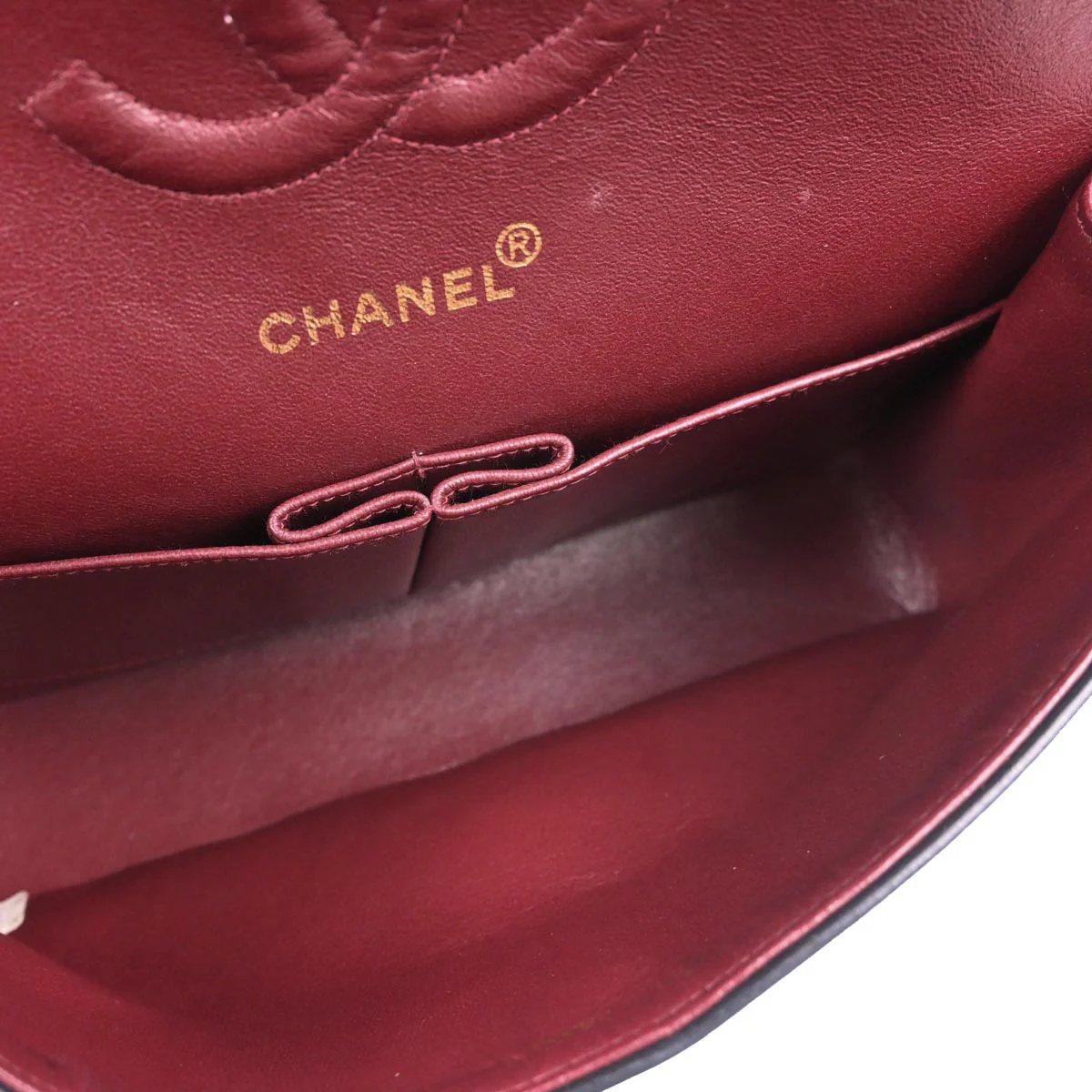 Chanel 1996-1997 Black Lambskin Medium Classic Double Flap Shoulder Bag - Image 7