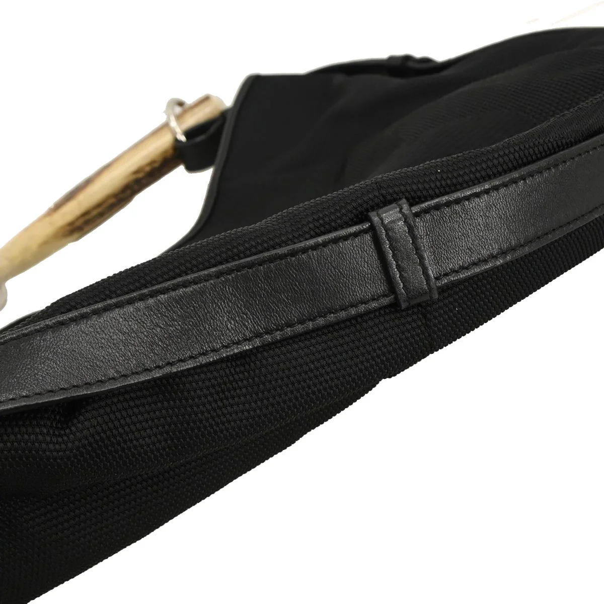 Yves Saint Laurent Black Nylon Medium Mombasa Handbag - Image 4
