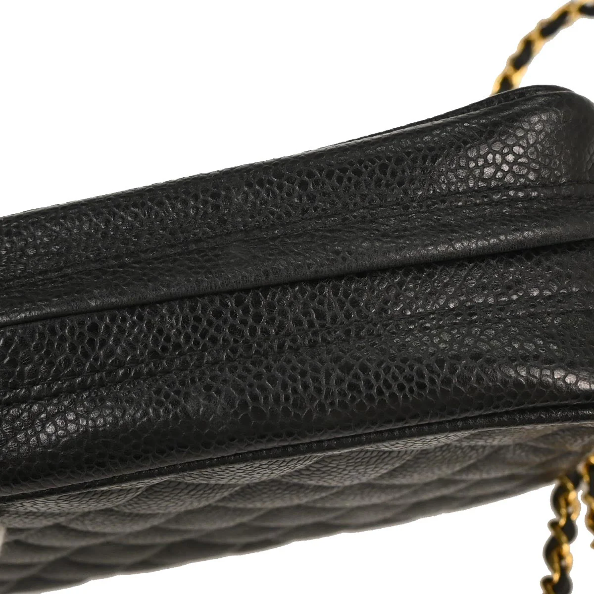 Chanel 1996-1997 Black Caviar Camera Bag Small - Image 6