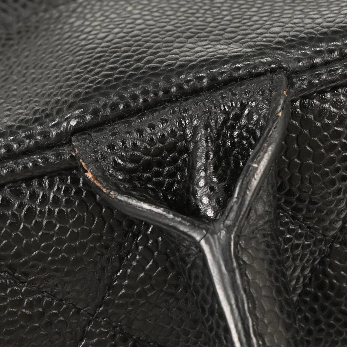 Chanel 2003-2004 Black Caviar Bowling Bag - Image 7