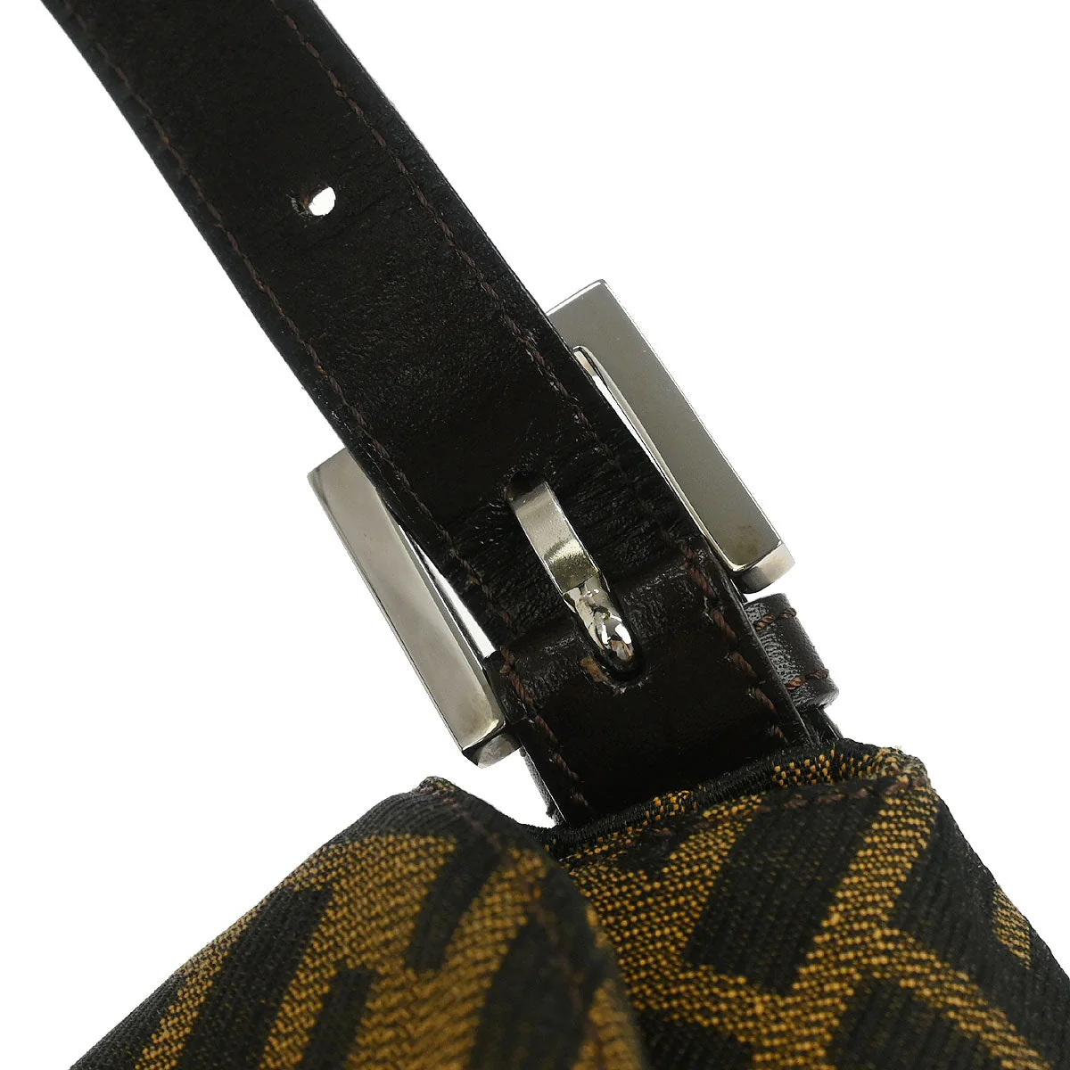 Fendi Brown Canvas Zucca Handbag - Image 6