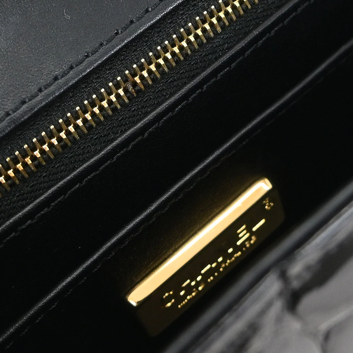 Chanel * 2017-2018 Black Crocodile Single Flap Shoulder Bag - Image 9