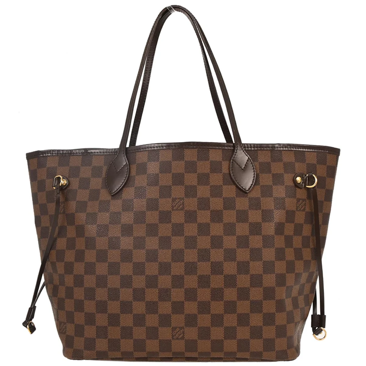 Louis Vuitton 2010 Damier Neverfull MM Shoulder Tote Bag N51105
