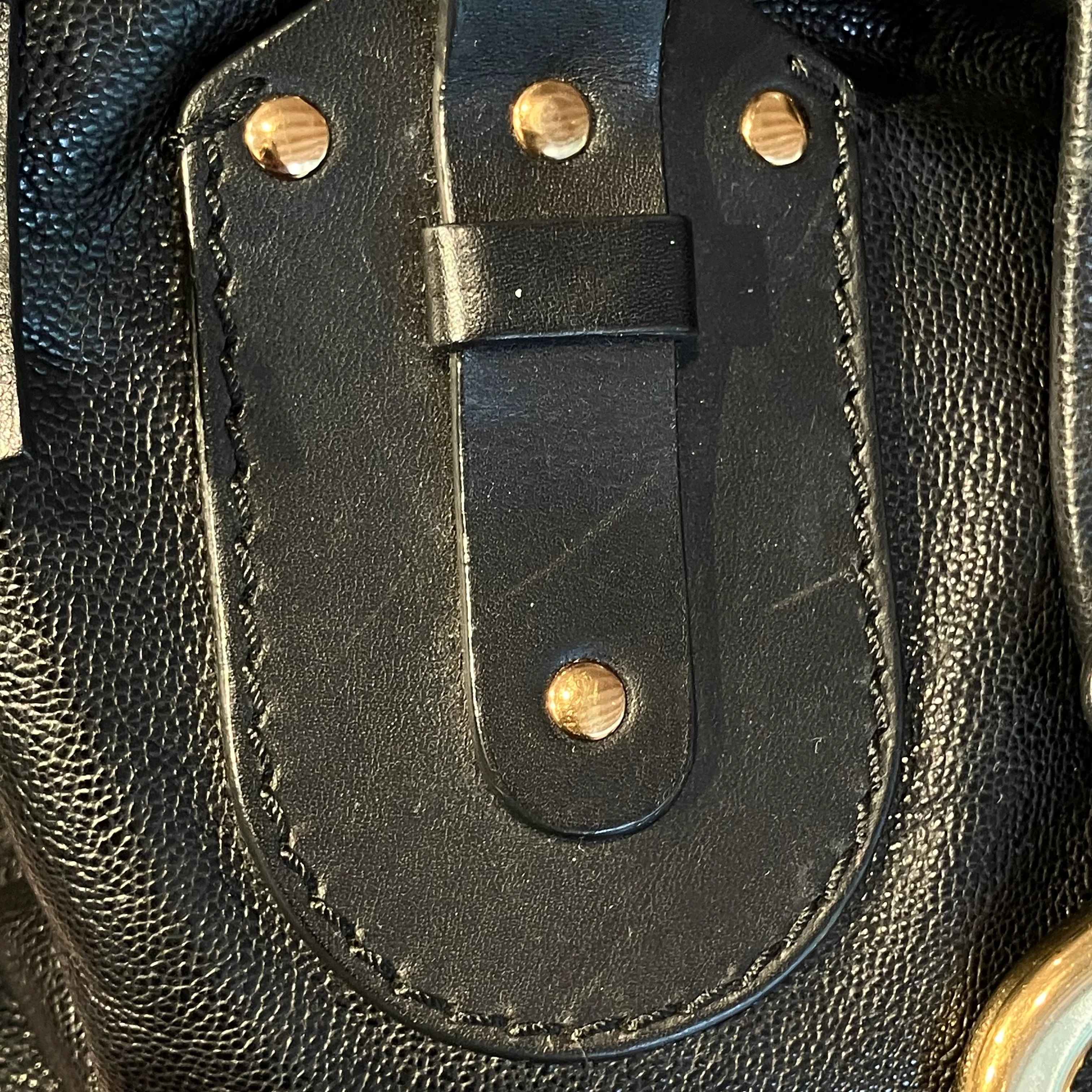 Chloe Black Leather Kerala Handbag - Image 10