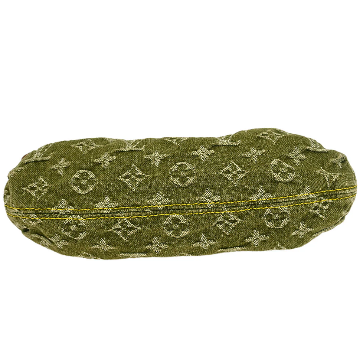 Louis Vuitton Khaki Monogram Denim Mini Pleaty Handbag M95217 - Image 3