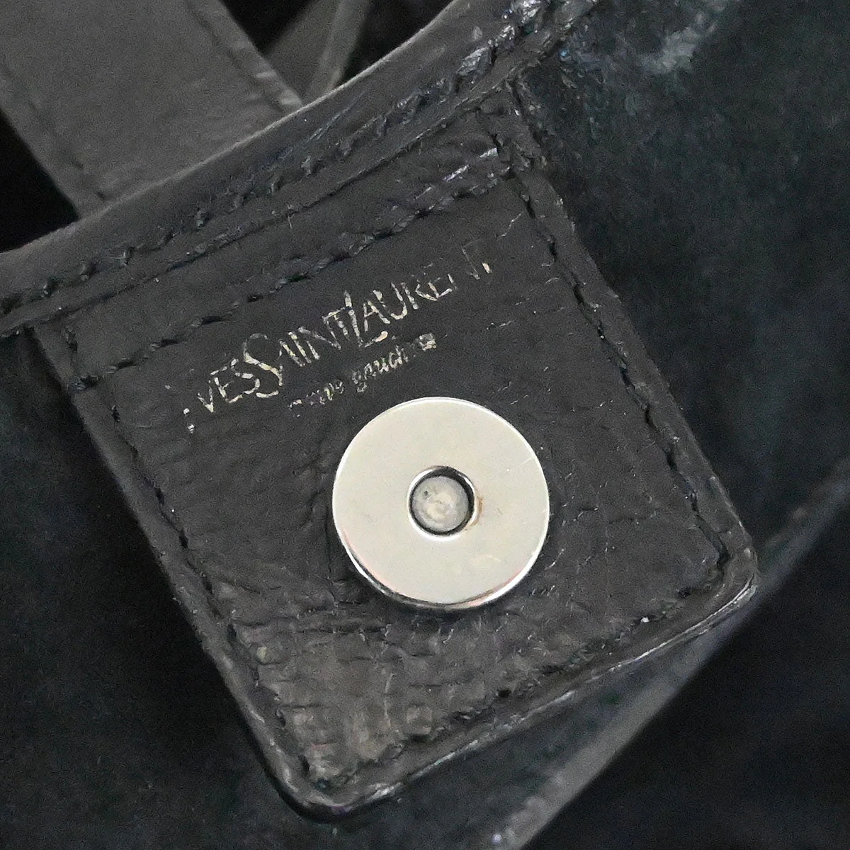 Yves Saint Laurent Black Mombasa Shoulder Bag - Image 9