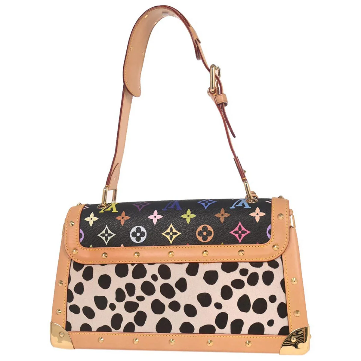 Louis Vuitton * Black Pony hair Sac Dalmatian Handbag M92825 - Image 2