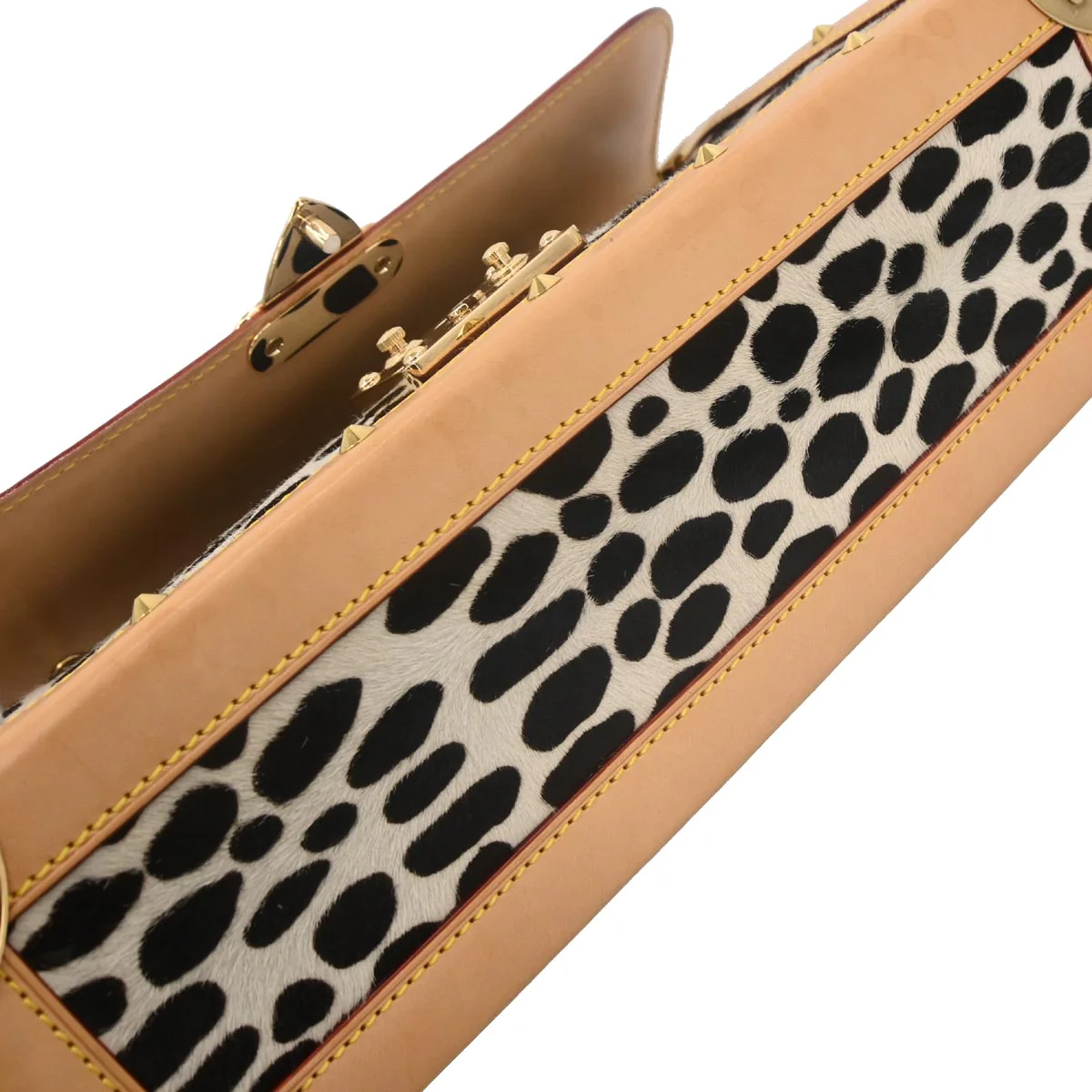 Louis Vuitton * Black Pony hair Sac Dalmatian Handbag M92825 - Image 5