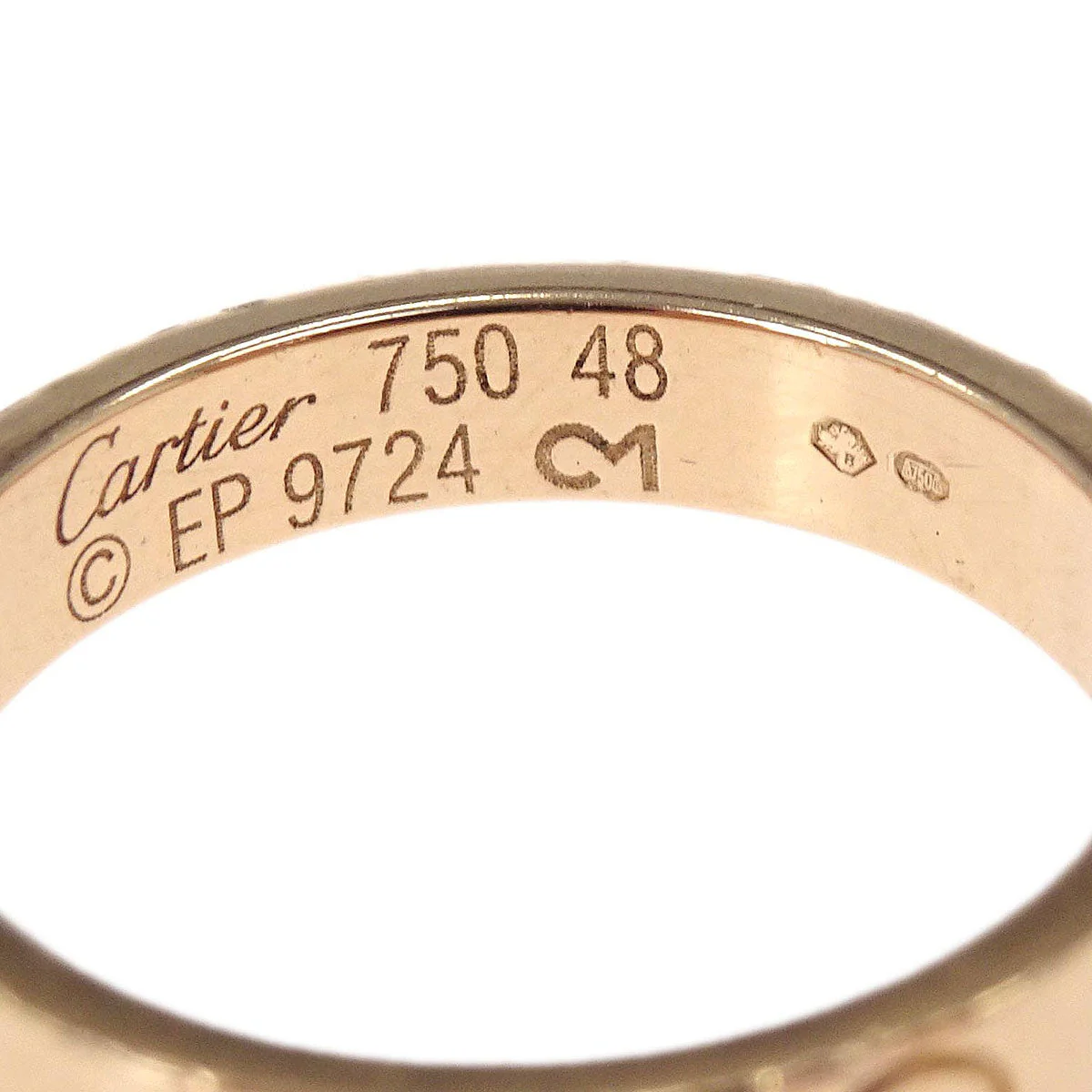 Cartier Mini Love Ring 750 #48 Jewelry - Image 3