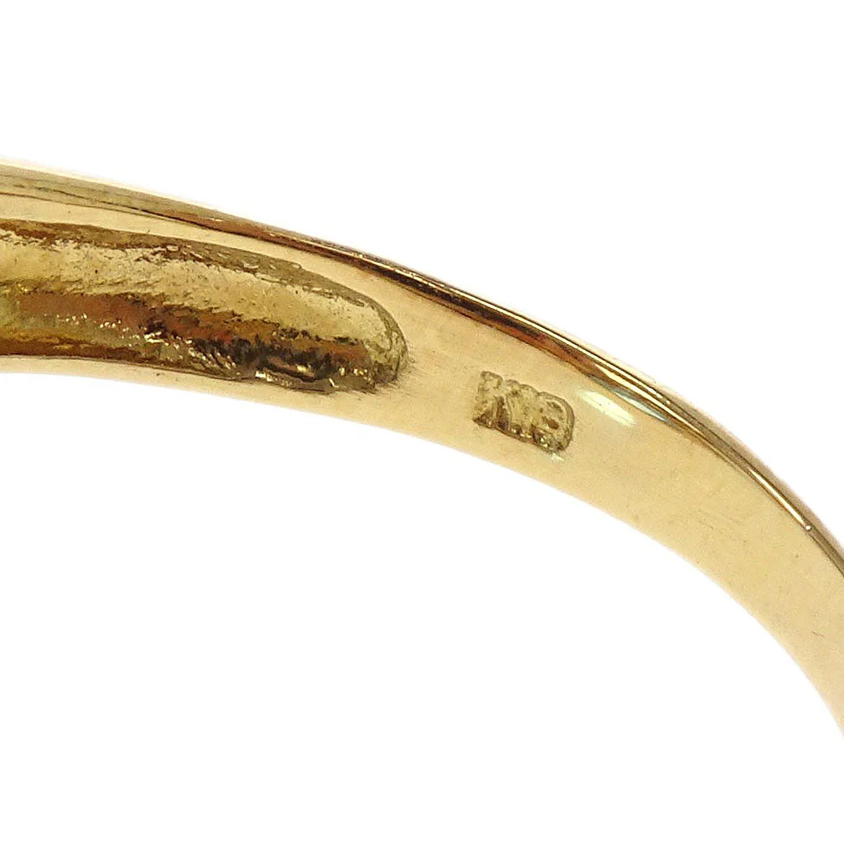 Ring 18K Blue Topaz Diamond Gold #54 Jewelry - Image 4