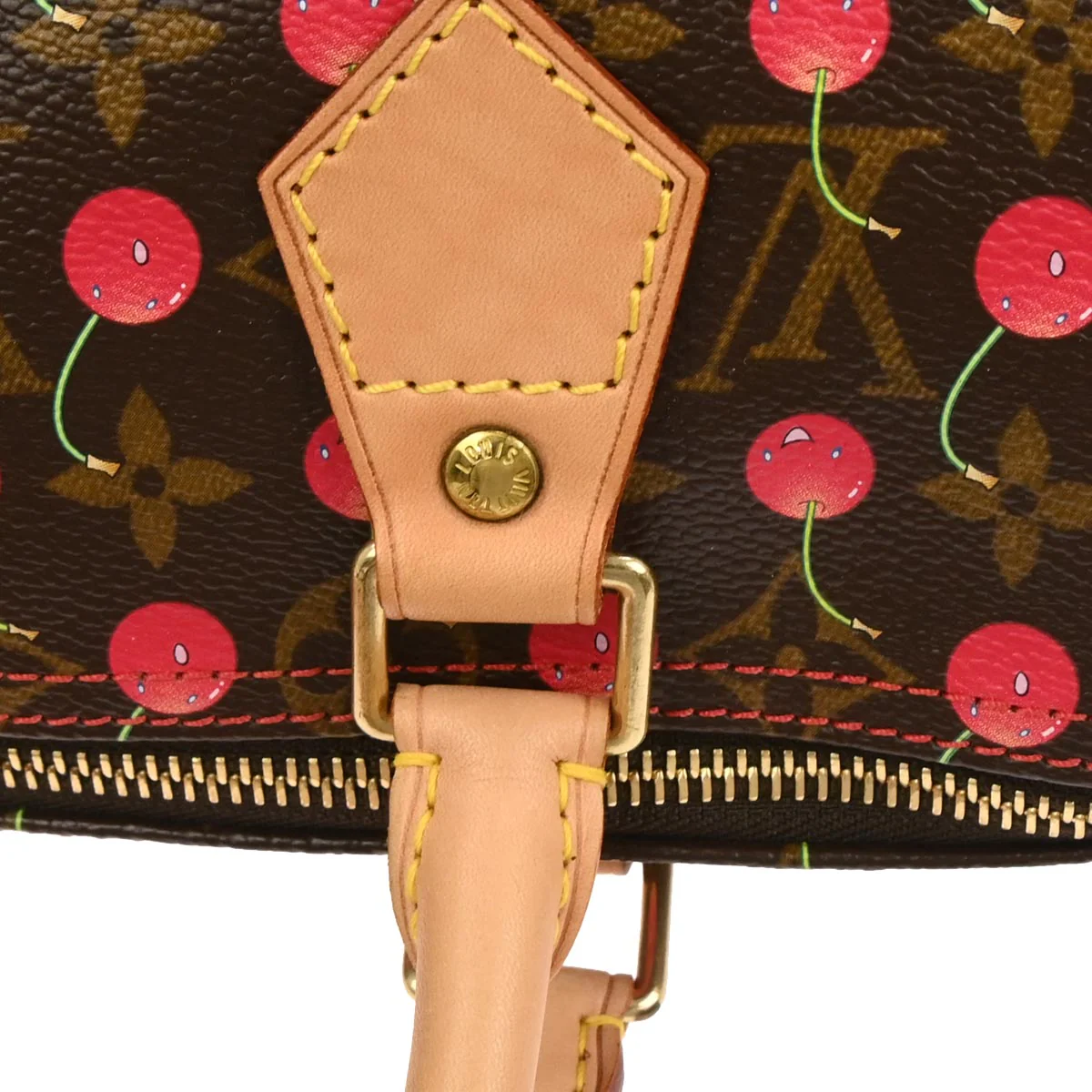 Louis Vuitton 2005 Monogram Cherry Speedy 25 Handbag M95009 - Image 5