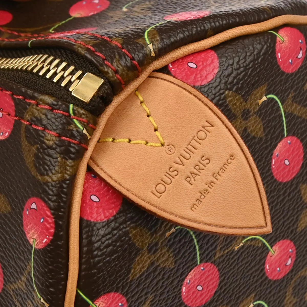 Louis Vuitton 2005 Monogram Cherry Speedy 25 Handbag M95009 - Image 7