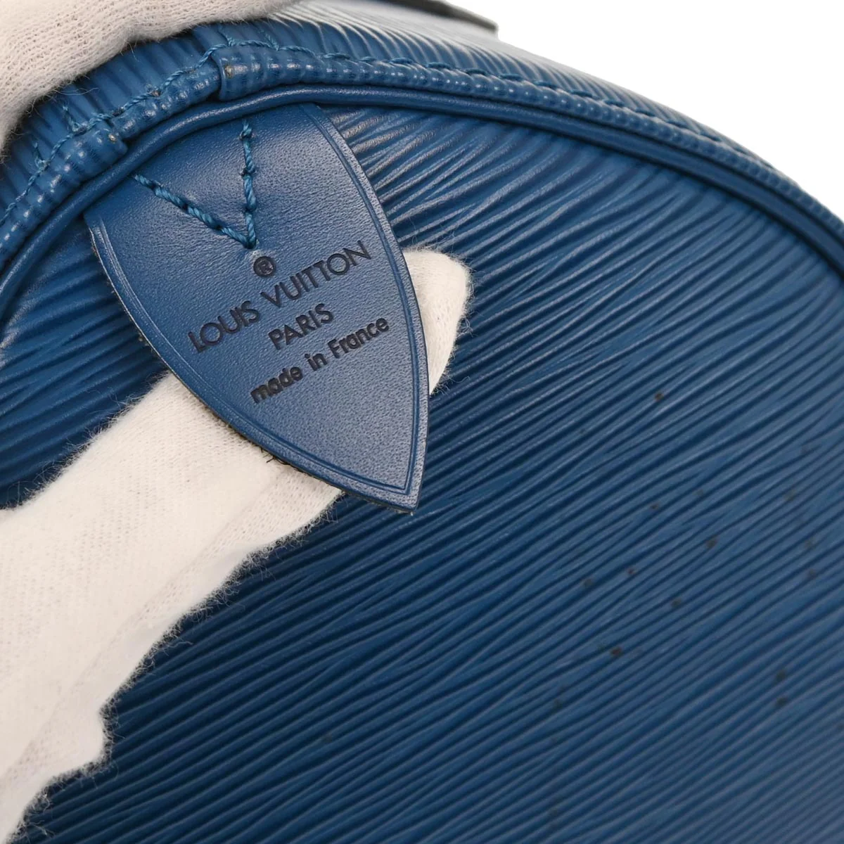 Louis Vuitton 1995 Blue Epi Speedy 25 Handbag M43015 - Image 7
