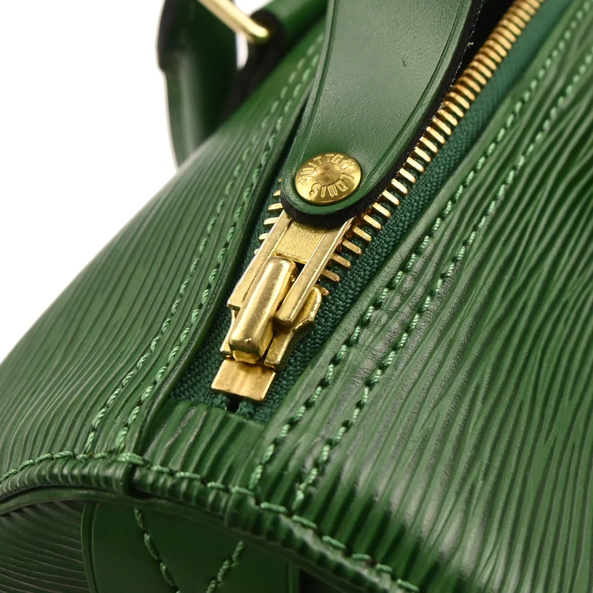 Louis Vuitton 1997 Green Epi Speedy 30 Handbag M43004 - Image 6