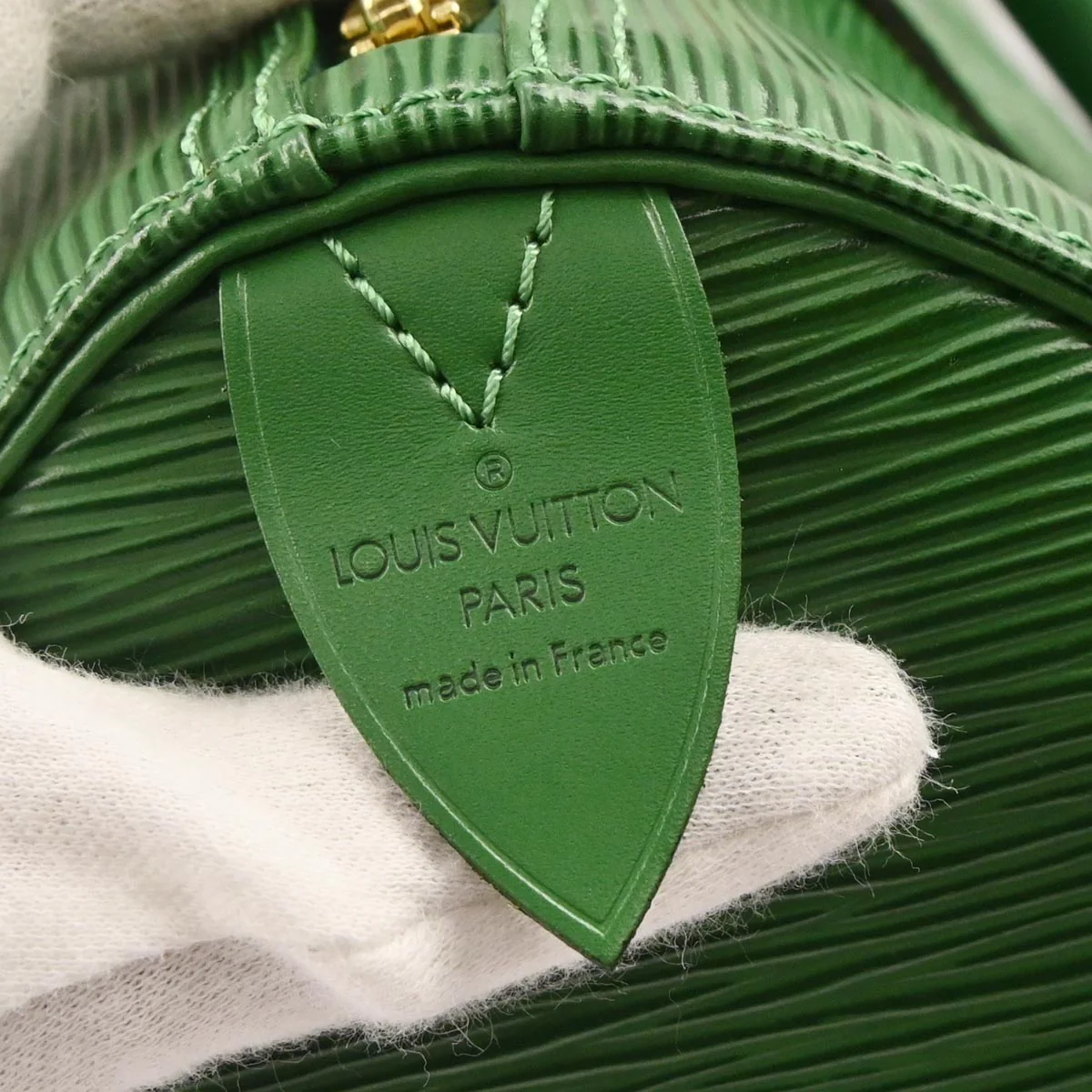 Louis Vuitton 1997 Green Epi Speedy 30 Handbag M43004 - Image 7