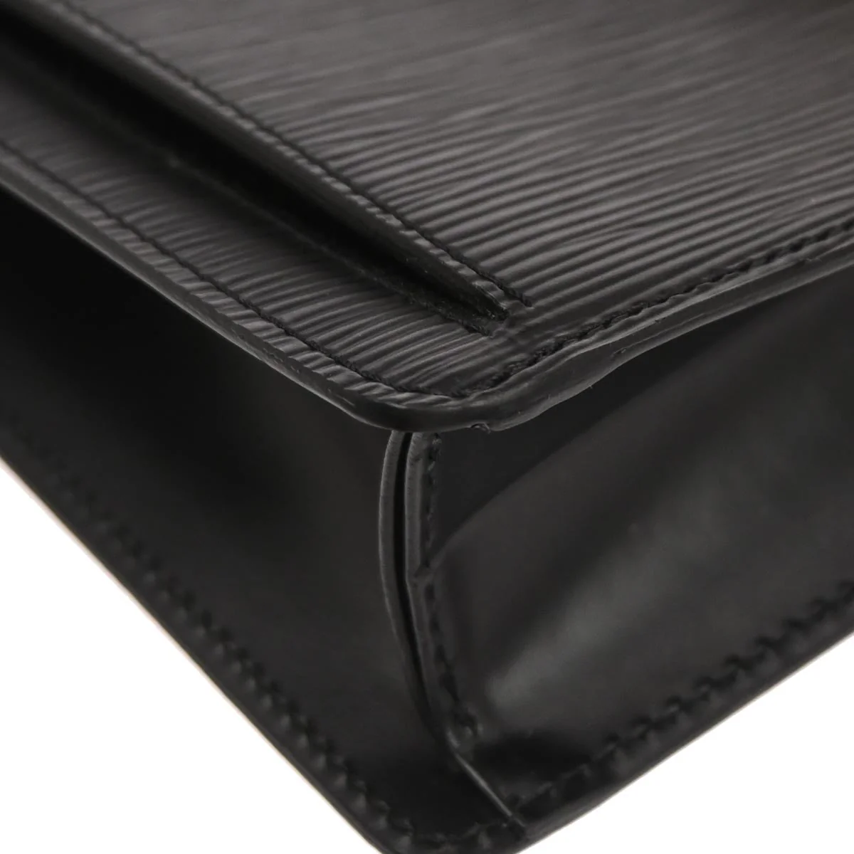 Louis Vuitton 2001 Black Epi Pochette Serie Dragonne Clutch Bag M52612 - Image 5