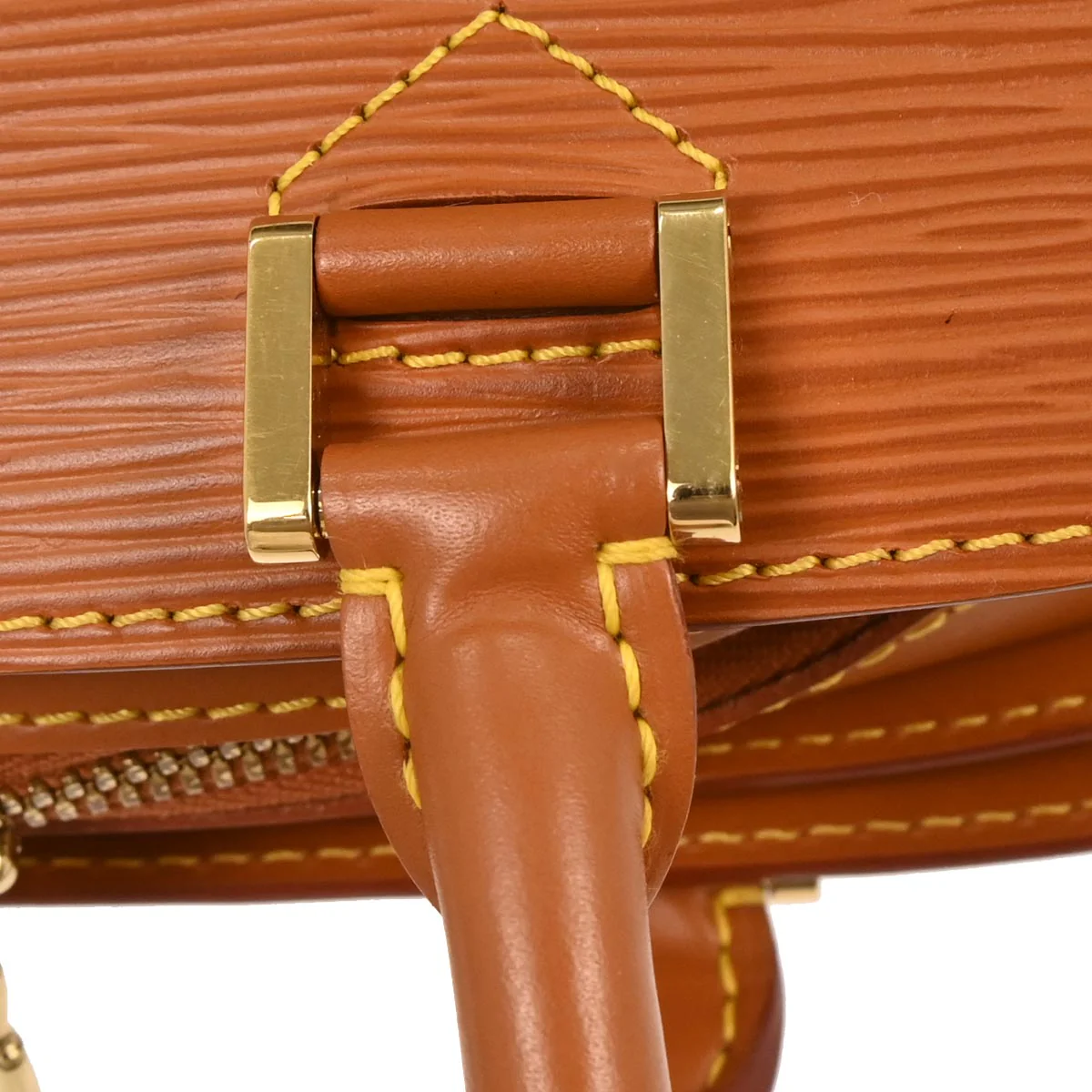 Louis Vuitton 1998 Brown Epi Pont Neuf Handbag M52058 - Image 4