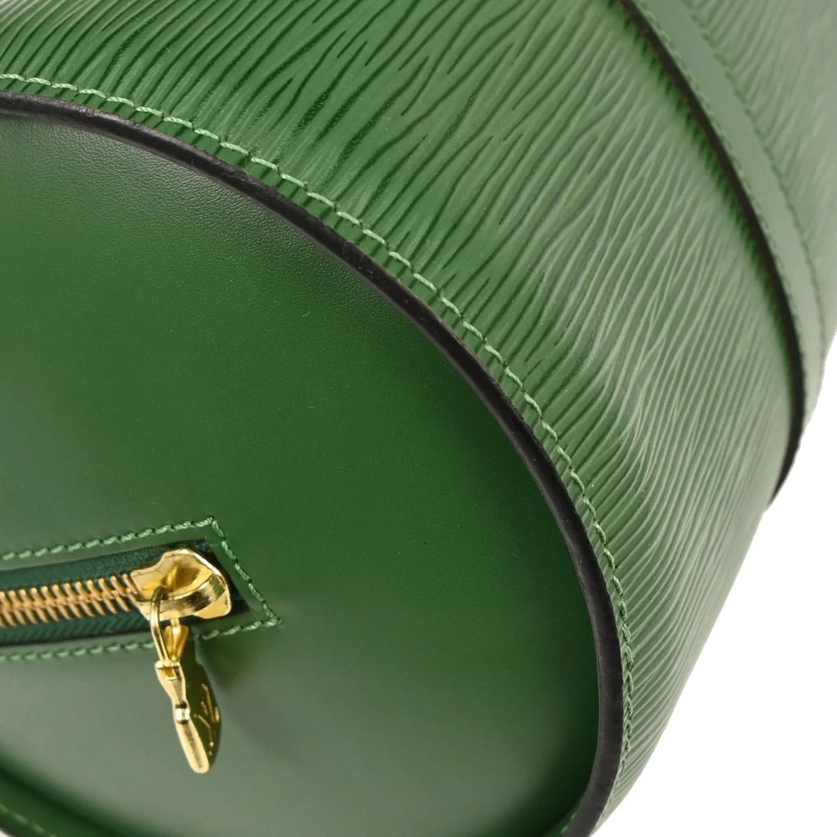 Louis Vuitton 1996 Green Epi Soufflot Handbag M52224 - Image 7