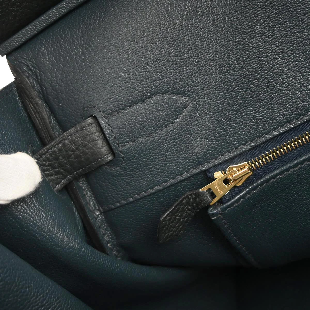 Hermes Blue Ocean Togo Birkin 35 Handbag - Image 9