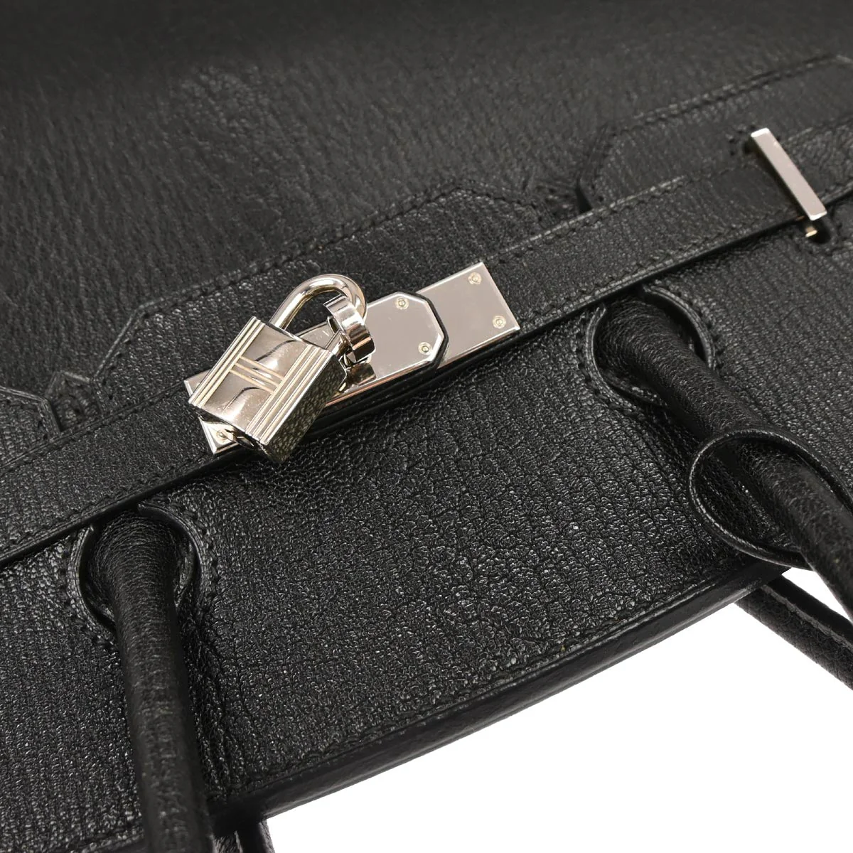 Hermes Black Chevre Coromandel Birkin 35 Handbag - Image 3