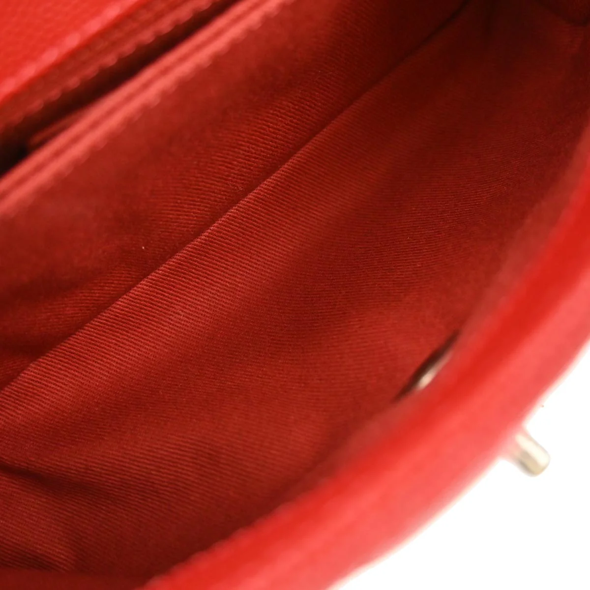 Chanel Red Caviar Coco Handle 2way Shoulder Handbag - Image 8