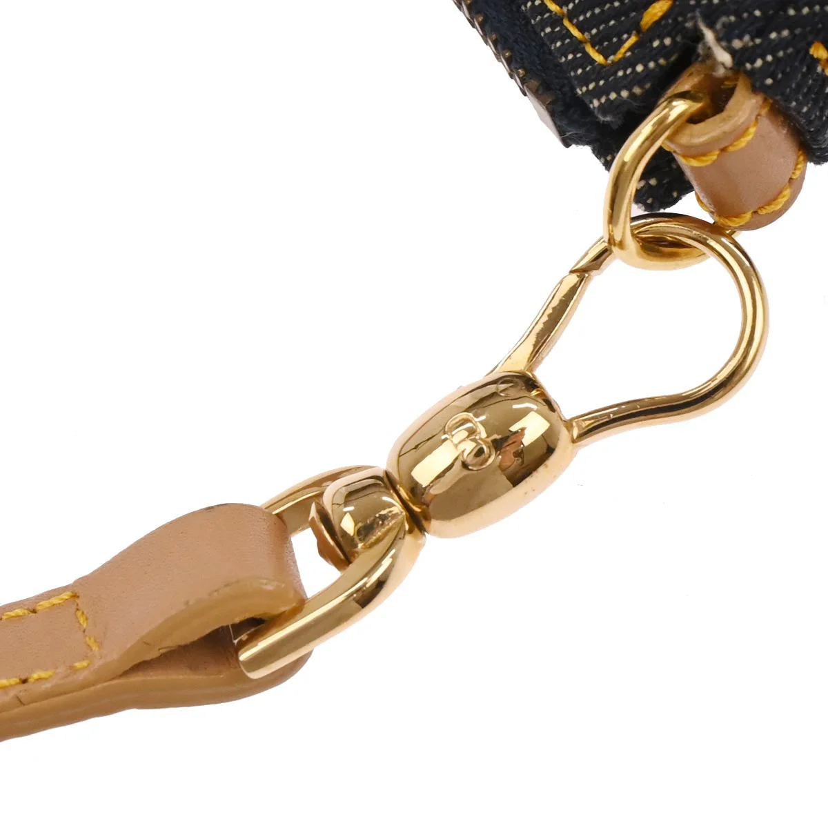 Christian Dior Navy Denim Saddle Handbag - Image 3