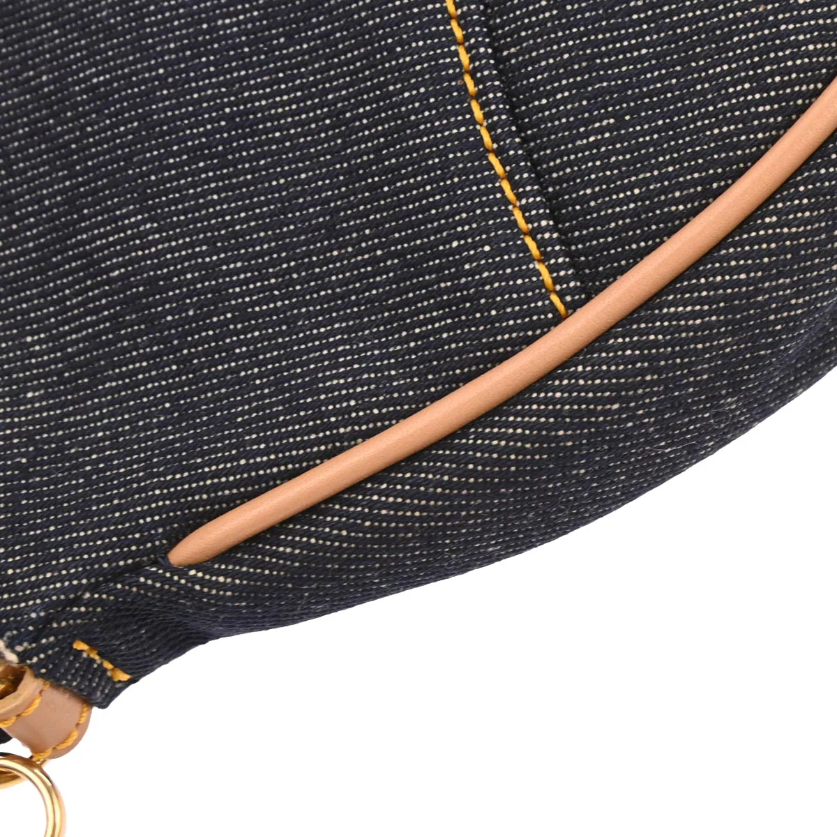 Christian Dior Navy Denim Saddle Handbag - Image 4