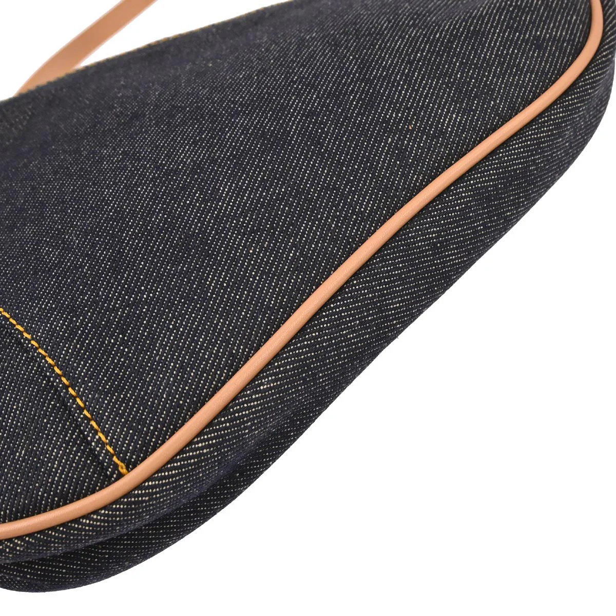 Christian Dior Navy Denim Saddle Handbag - Image 6