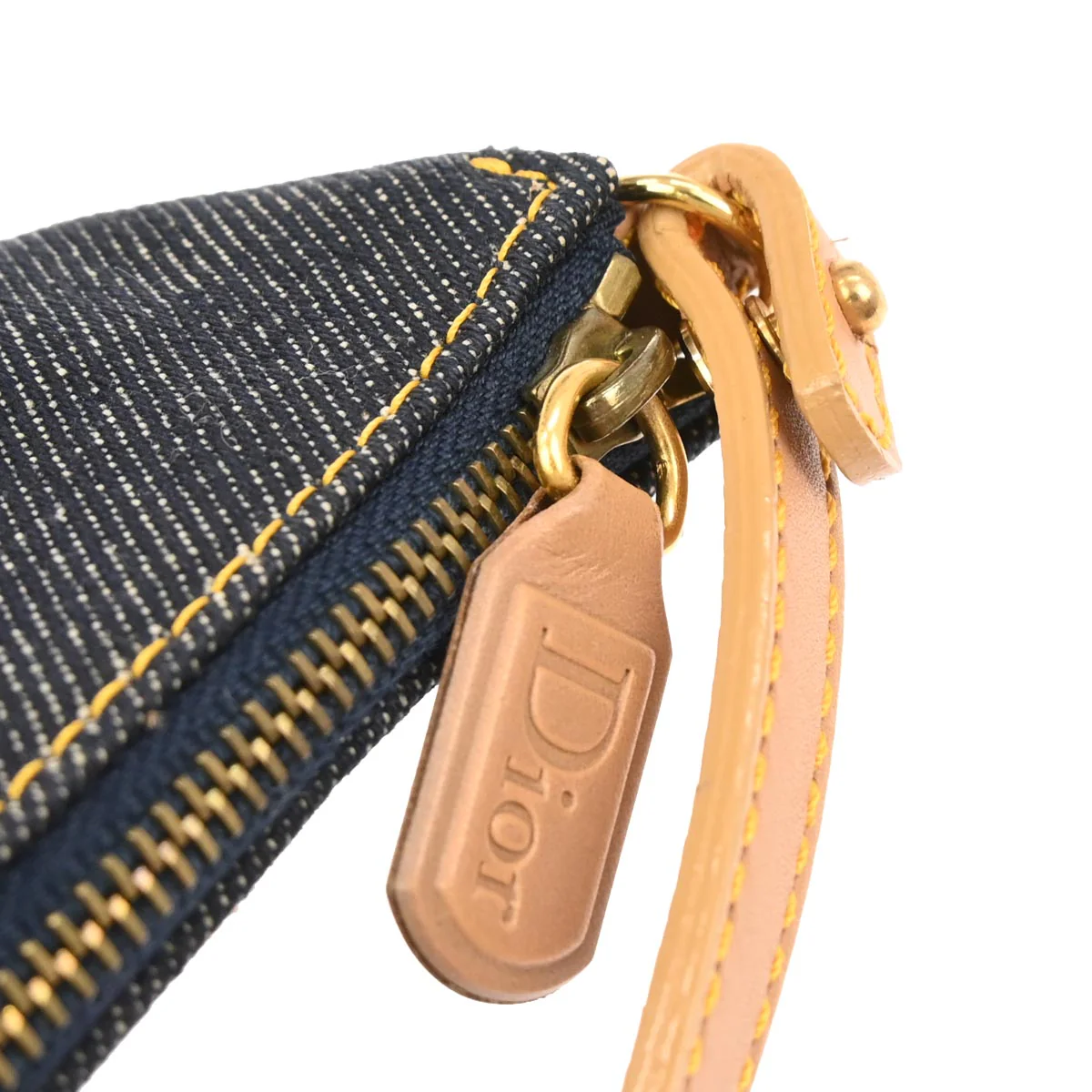 Christian Dior Navy Denim Saddle Handbag - Image 7