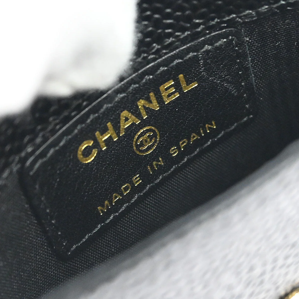 Chanel Black Caviar Skin Cigarette Case Small Good - Image 6