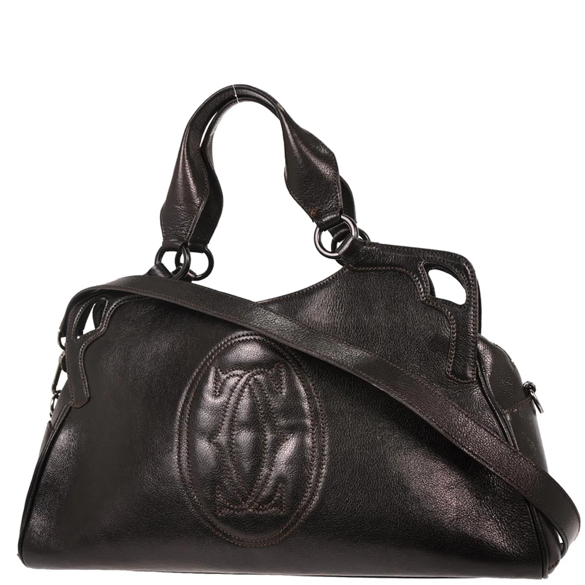 Cartier Black Marcello 2way Shoulder Handbag - Image 2