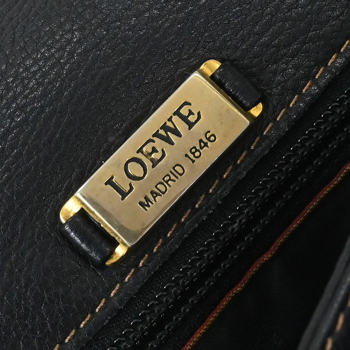 Loewe Dark Navy Shoulder Bag - Image 9